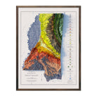 Mississippi 1969 Shaded Relief Map - Muir Way - Vintage Relief