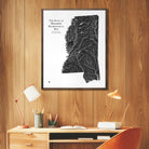 Mississippi Hydrological Map - Muir Way - Hydrology