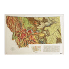Montana 1955 3D Raised Relief Map - Muir Way - 3D