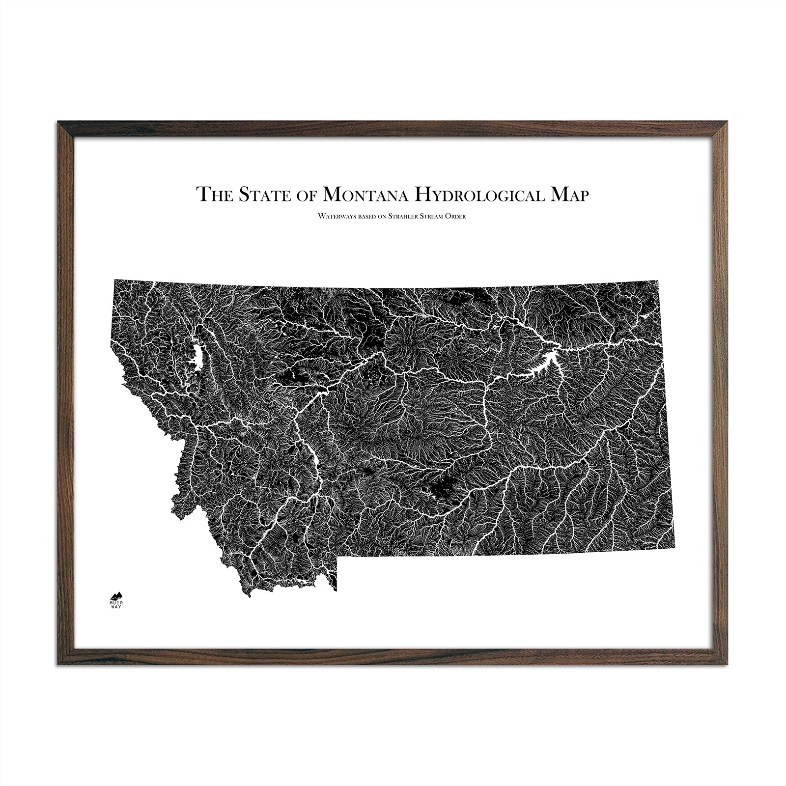 Montana Hydrological Map - Muir Way - Hydrology