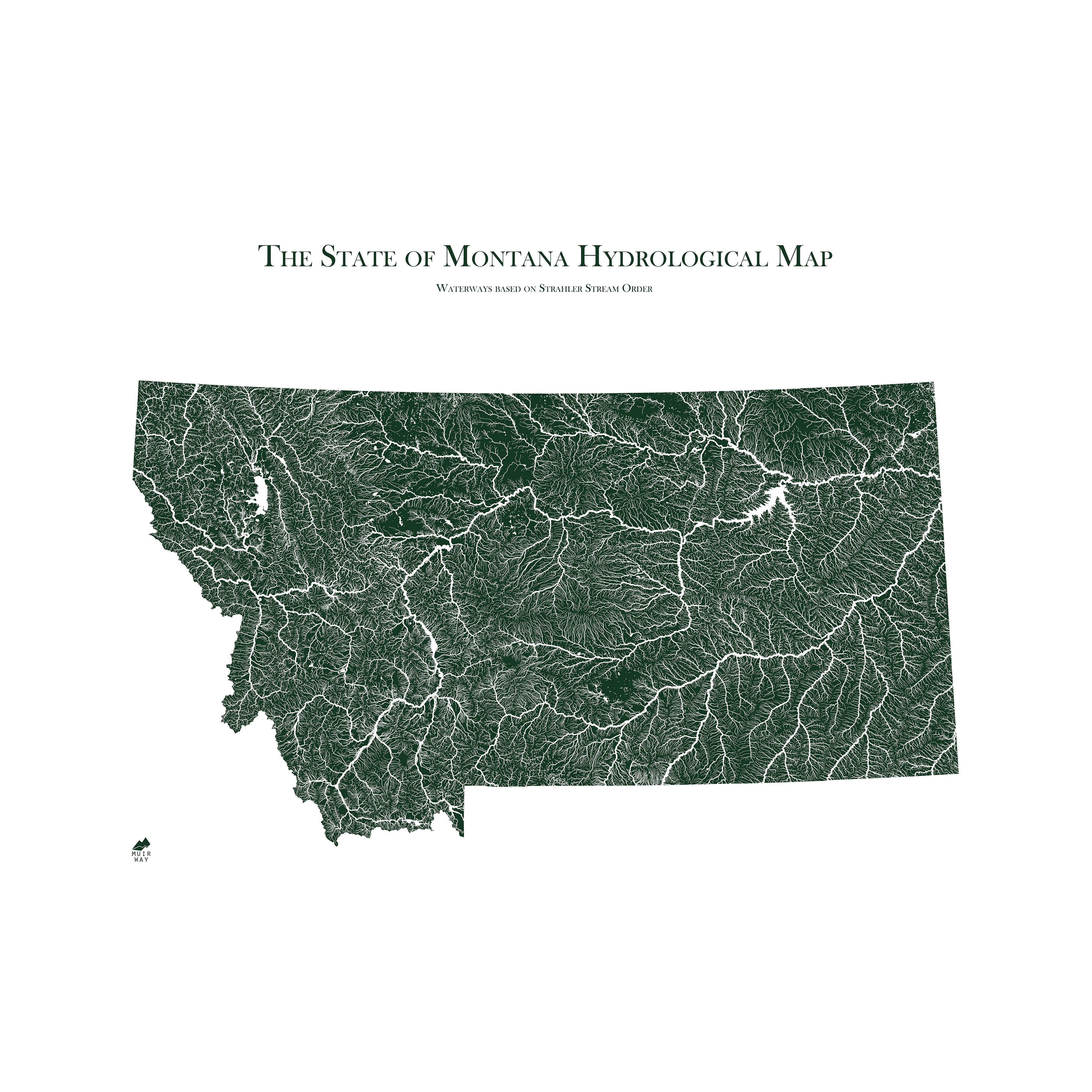 Montana Rivers Map