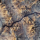 Montana Railroad 1899 Shaded Relief Map - Muir Way - Vintage Relief