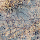 Montana Railroad 1899 Shaded Relief Map - Muir Way - Vintage Relief