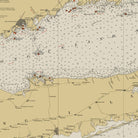 Montauk Point to New York and Long Island Sound Nautical Chart 1934 - Muir Way - Vintage Map