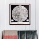 Moon 1966 3D Raised Relief Map - Muir Way - 3D