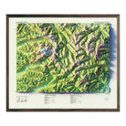 Mount Olympus, WA 1988 Shaded Relief Map - Muir Way - Vintage Relief