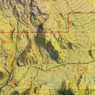 Mount St. Helens, WA 1998 Shaded Relief Map - Muir Way - Vintage Relief