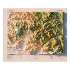 Mt Baker, WA 1979 Shaded Relief Map - Muir Way - Vintage Relief