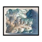 Mt. Everest Region 1957 Shaded Relief Map - Muir Way - Vintage Relief