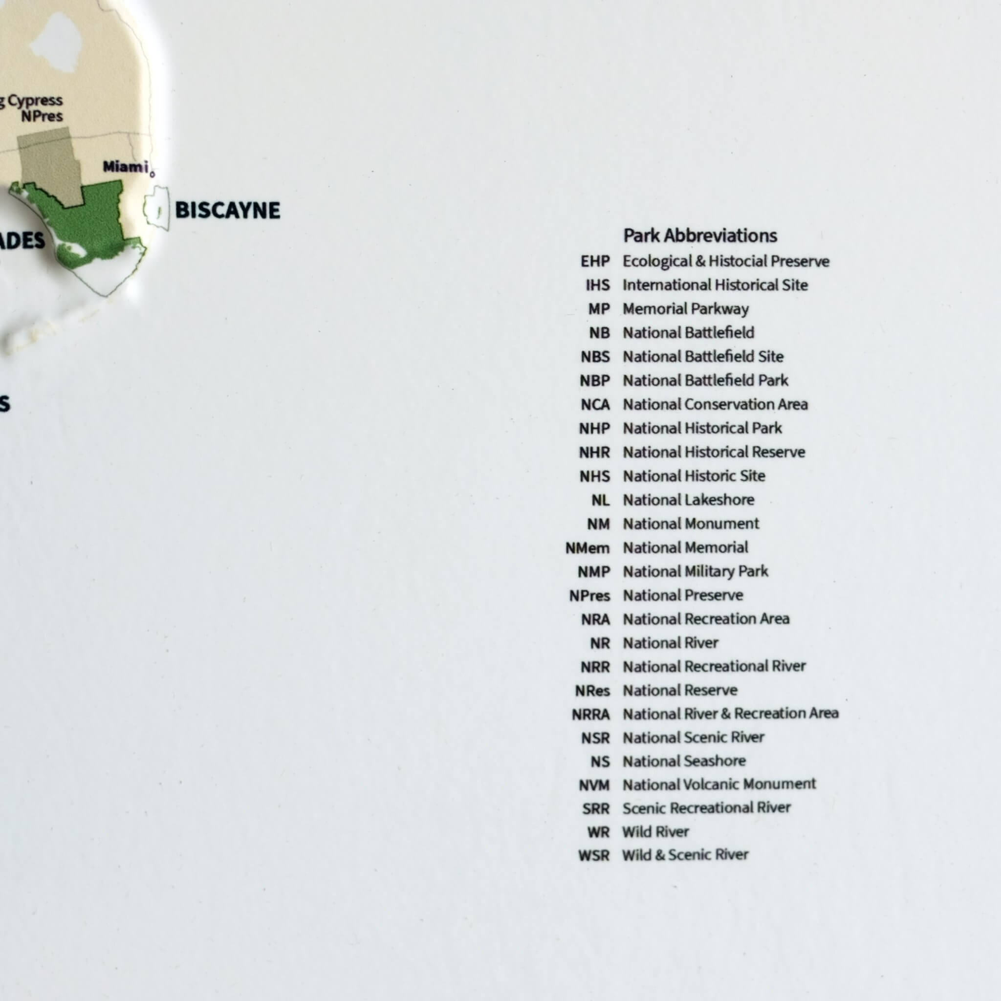 USA National Parks 3D Raised Relief Map - Muir Way - Natural Atlas
