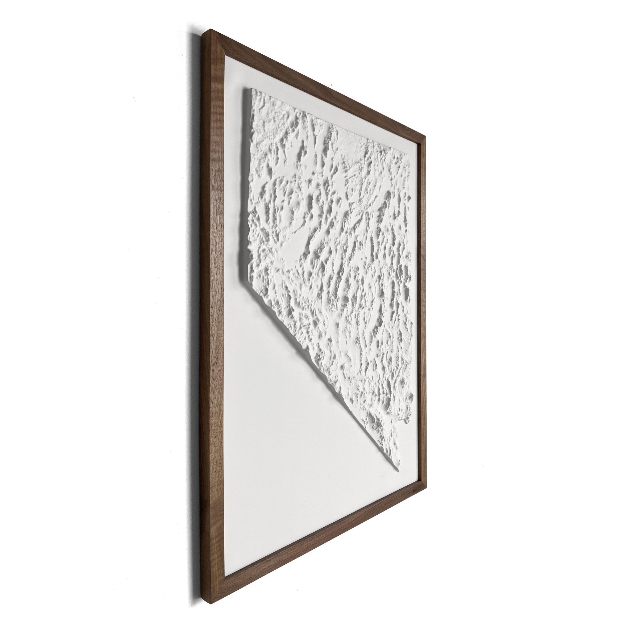 Nevada 3D Raised Relief Map - Muir Way - 3D