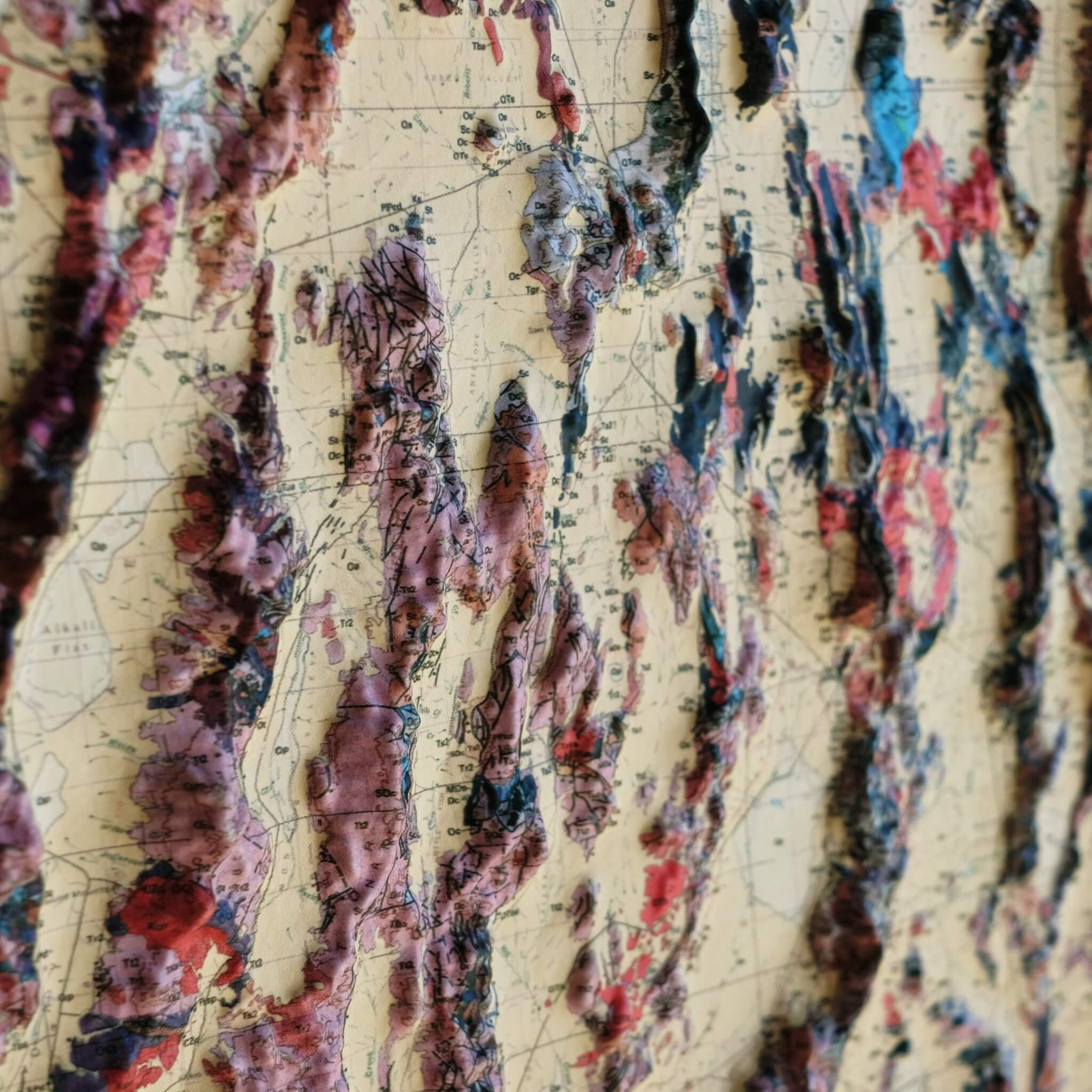 Nevada 1978 3D Raised Relief Map - Muir Way - 3D