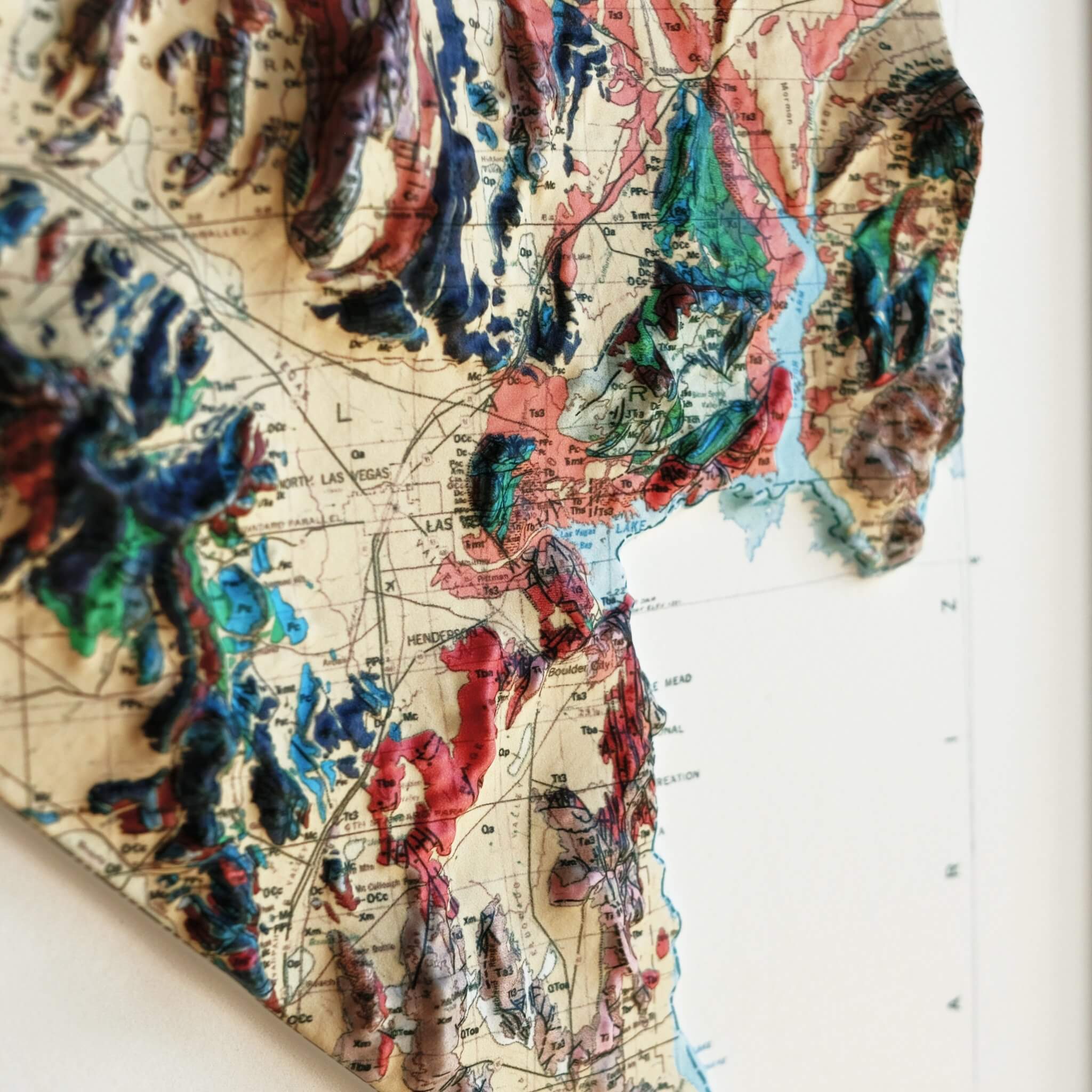Nevada 1978 3D Raised Relief Map - Muir Way - 3D