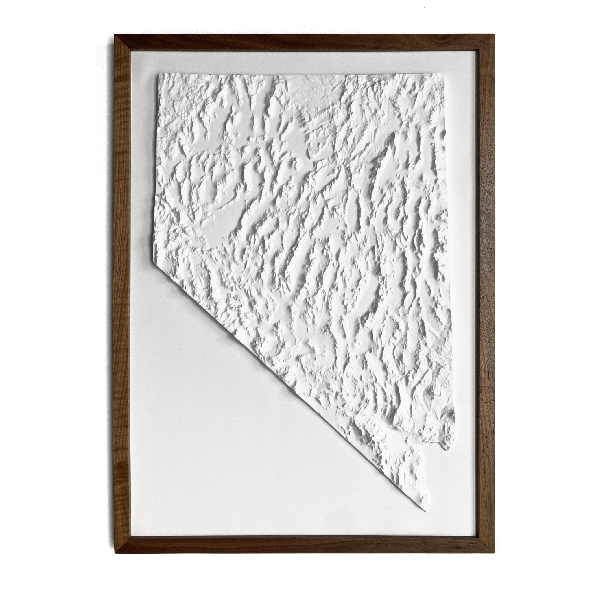 Nevada 3D Raised Relief Map - Muir Way - 3D