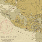 New Orleans to Calcasieu River East Section Nautical Chart 1939 - Muir Way - Vintage Map