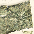 New York City 1874 Shaded Relief Map - Muir Way - Vintage Relief