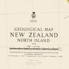 New Zealand, North Island 1947 Shaded Relief Map - Muir Way - Vintage Relief
