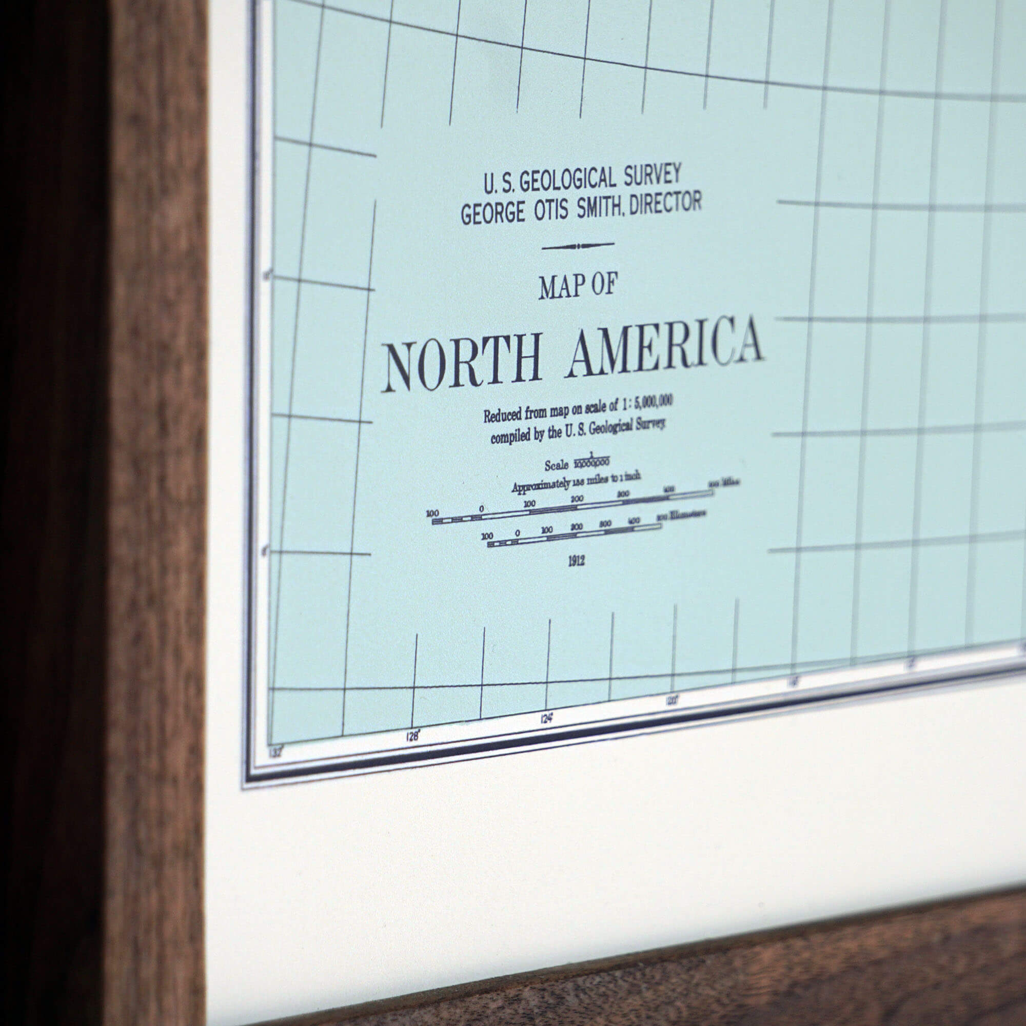 North America 1912 3D Raised Relief Map - Muir Way - 3D