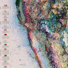 North America 1965 Shaded Relief Map - Muir Way - Vintage Relief