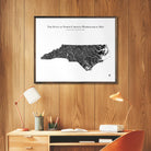 North Carolina Hydrological Map - Muir Way - Hydrology