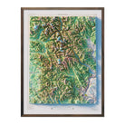 North Cascades National Park 1979 Shaded Relief Map - Muir Way - Vintage Relief