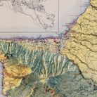 Oahu 1938 Shaded Relief Map - Muir Way - Vintage Relief