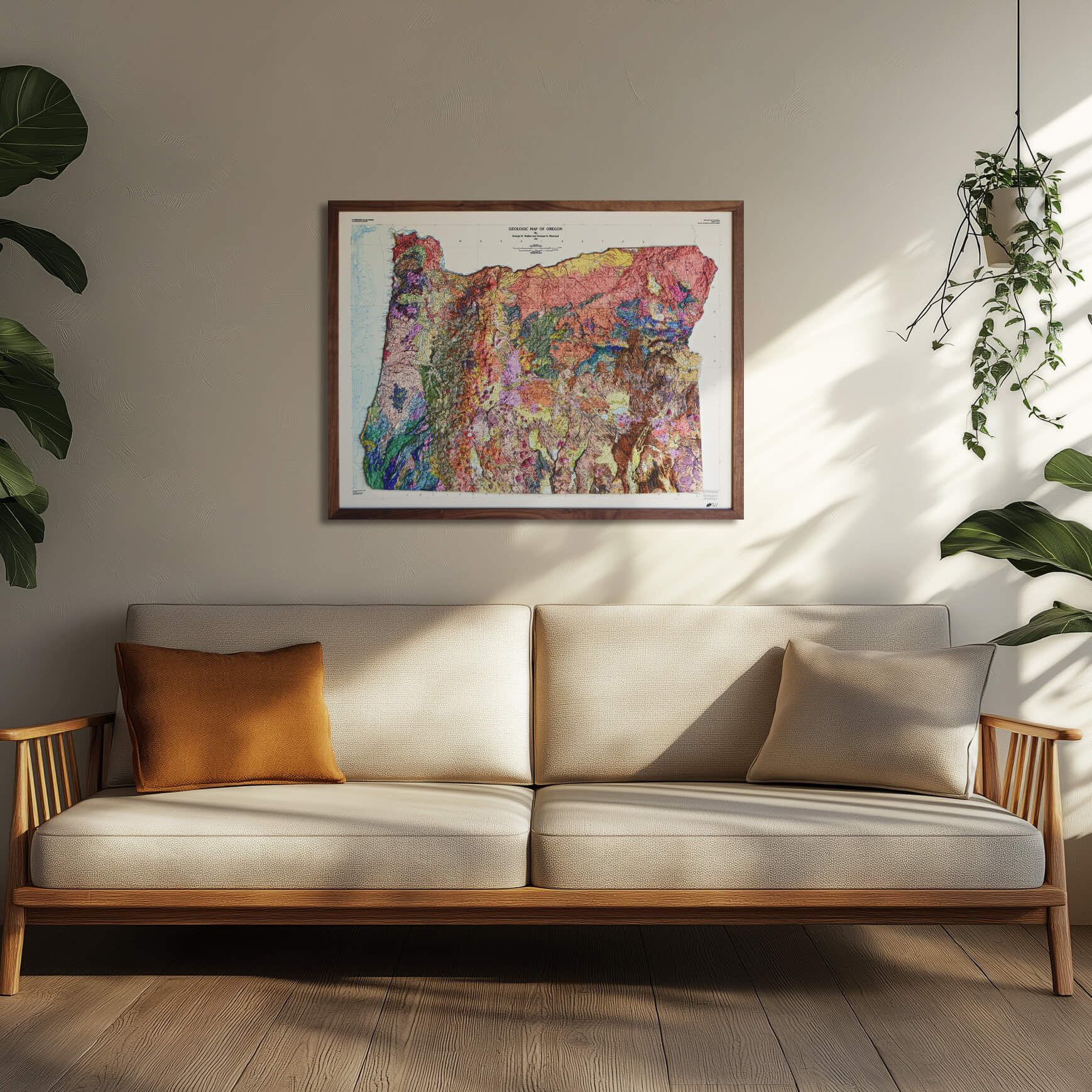 Oregon 1991 3D Raised Relief Map - Muir Way - 3D