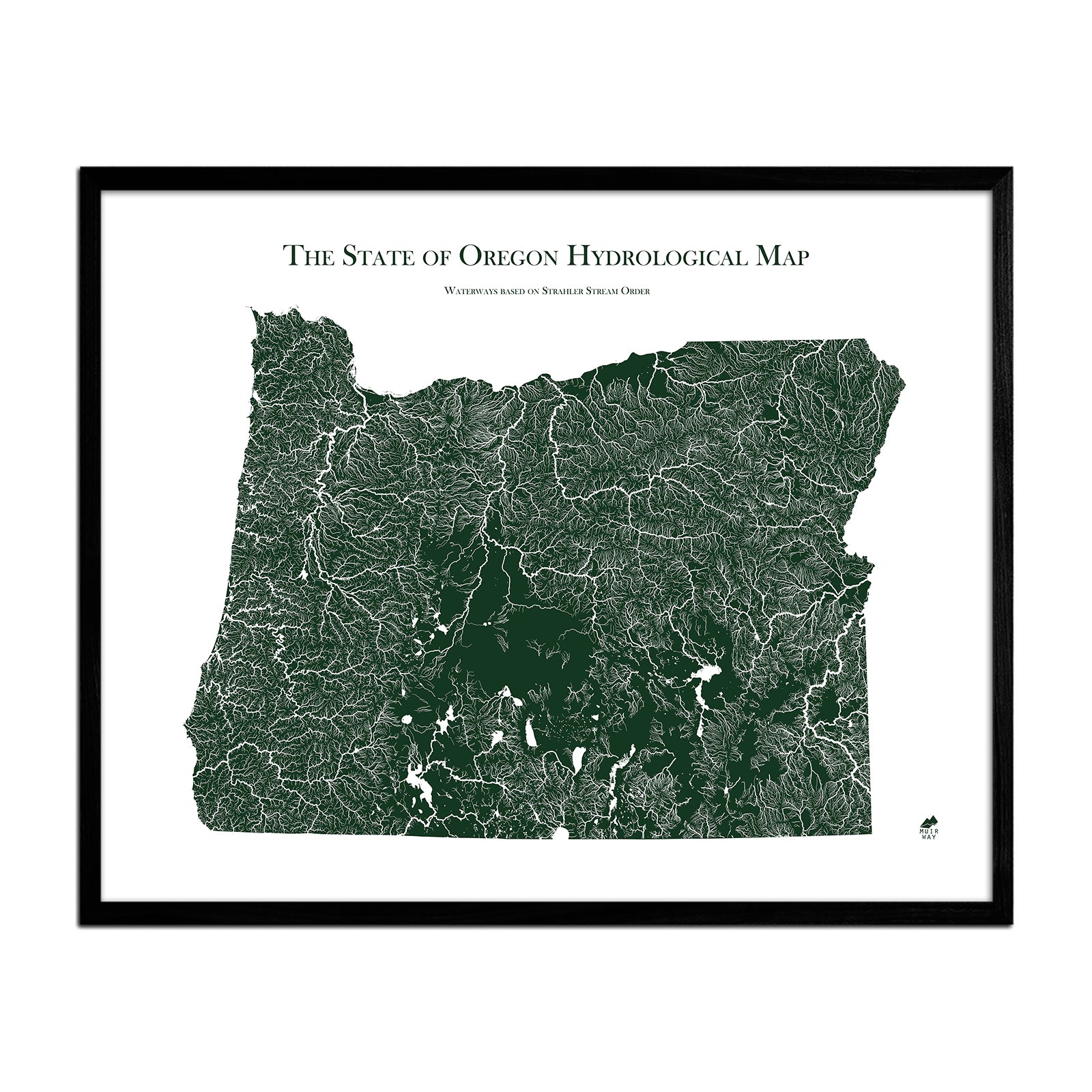 Oregon Hydrological Map - Muir Way - Hydrology