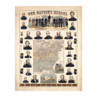 Our Nation's Heroes - Muir Way - Vintage Map