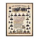 Our Nation's Heroes - Muir Way - Vintage Map