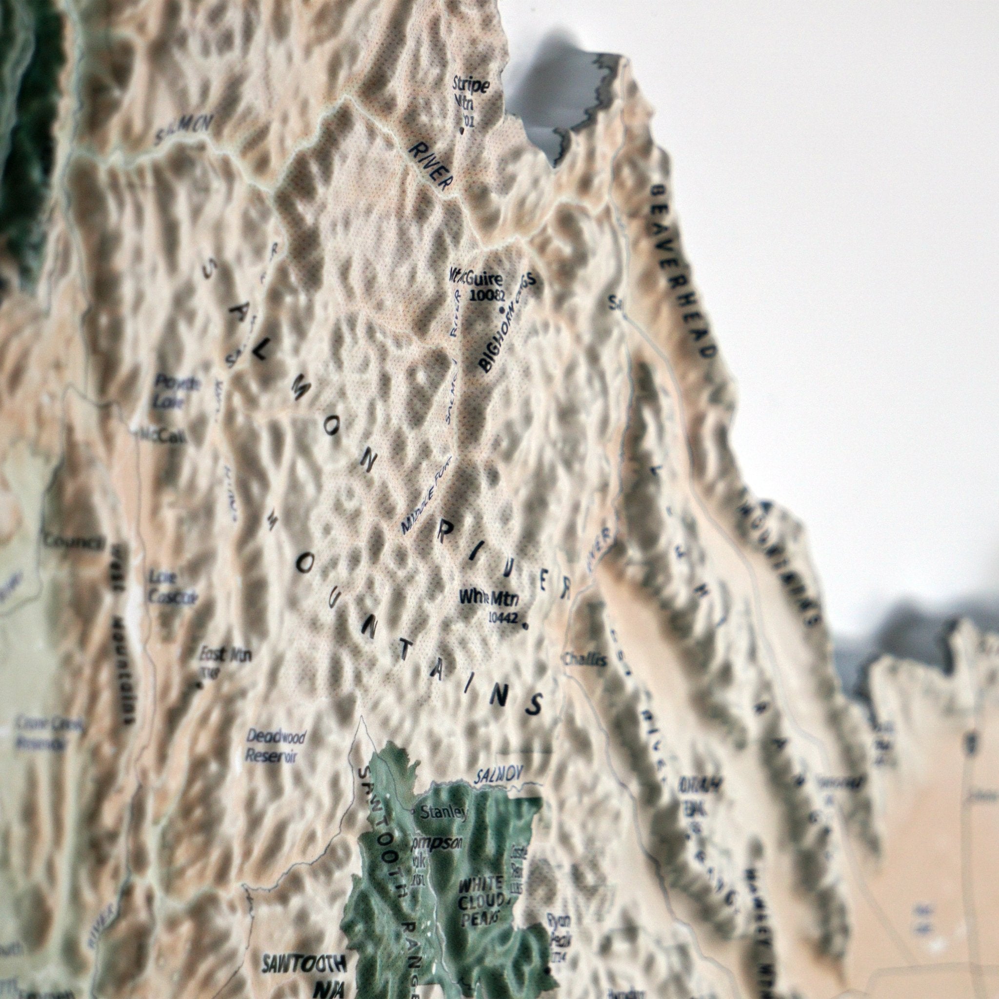 Pacific Northwest 3D Raised Relief Map - Muir Way - Natural Atlas