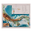 Panama 1928 Shaded Relief Map - Muir Way - Vintage Relief