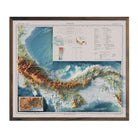 Panama 1928 Shaded Relief Map - Muir Way - Vintage Relief
