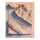 Paradox Valley, Colorado 1960 Shaded Relief Map - Muir Way - Vintage Relief