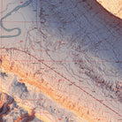 Paradox Valley, Colorado 1960 Shaded Relief Map - Muir Way - Vintage Relief