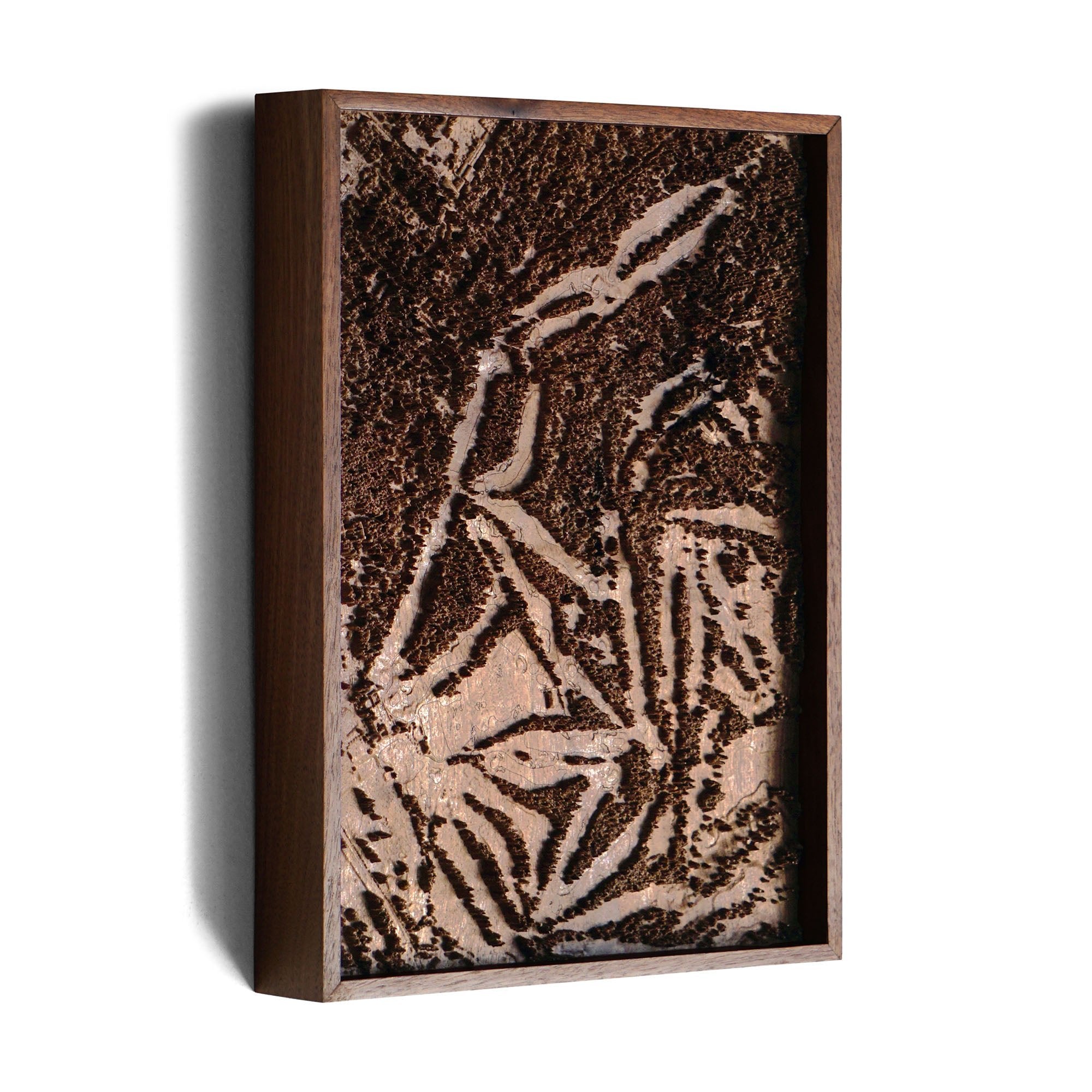 Pinehurst No. 2, North Carolina – 3D Wood - Carved Map - Muir Way - Custom