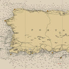 Puerto Rico and Virgin Islands Nautical Chart 1931 - Muir Way - Vintage Map