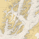 Prince William Sound Nautical Chart 1935 - Muir Way - Vintage Map
