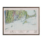 Providence, RI 1947 Shaded Relief Map - Muir Way - Vintage Relief