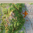 Colorado Springs, CO 1954 Shaded Relief Map - Muir Way - Vintage Relief