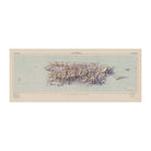 Puerto Rico 1963 Shaded Relief Map - Muir Way - Vintage Relief