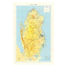 Qatar 1982 Map - Muir Way - Vintage Map