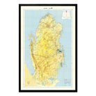Qatar 1982 Map - Muir Way - Vintage Map