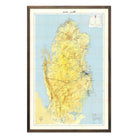 Qatar 1982 Map - Muir Way - Vintage Map