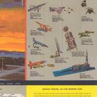 Richfield Space Travel Chart of U.S. Rockets Missiles And Satellites - Muir Way - Vintage Map