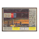 Richfield Space Travel Chart of U.S. Rockets Missiles And Satellites - Muir Way - Vintage Map