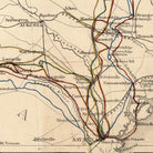 Route of Marches of the Army of General W.T. Sherman - Muir Way - Vintage Map