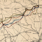 Route of Marches of the Army of General W.T. Sherman - Muir Way - Vintage Map