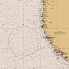 San Diego to Bering Sea and Hawaiian Islands Nautical Chart 1934 - Muir Way - Vintage Map