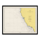 San Diego to Point St. George Nautical Chart 1948 - Muir Way - Vintage Map